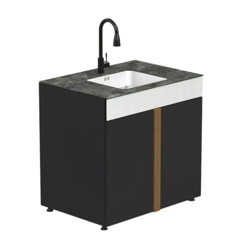 Outdoor-Küchenspüle mit Schrank